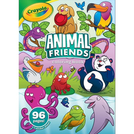 Coloring book featuring adorable animal illustrations, perfect for inspiring creativity in kids and enhancing fine motor skills.