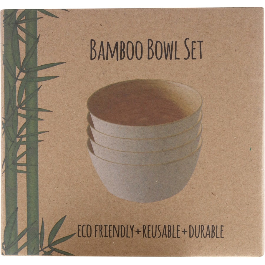 Eco Warrior Bamboo Bowls  4pack