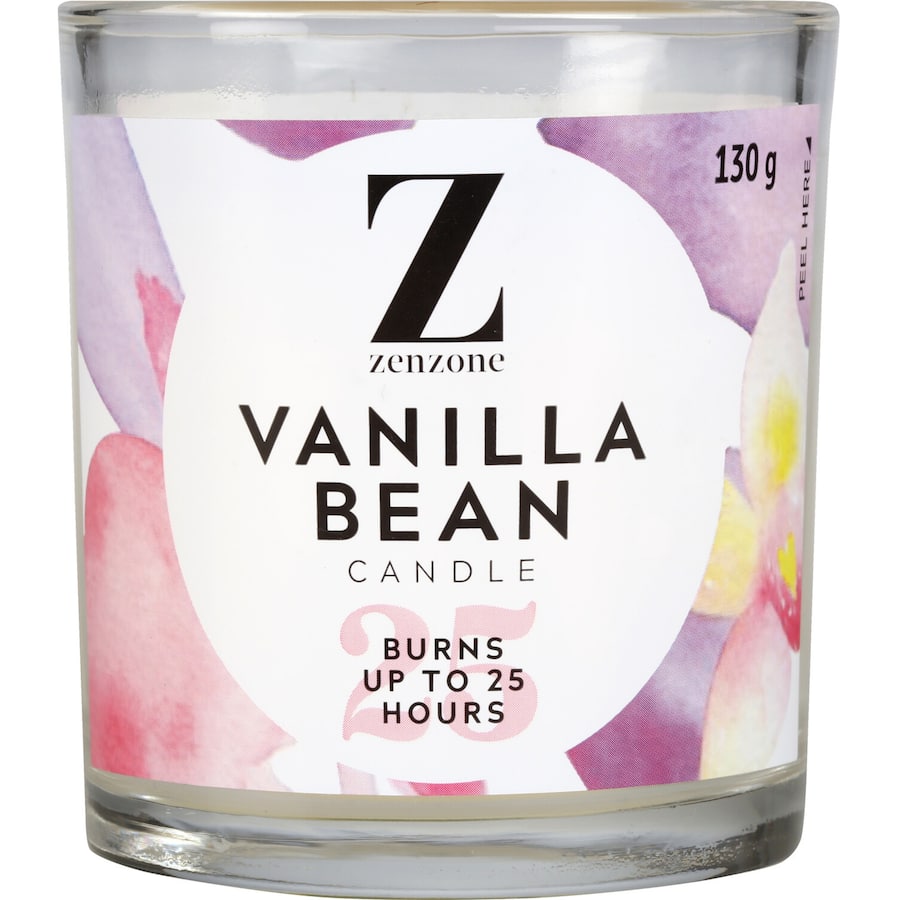 Zenzone Scented Candle in Vanilla Bean, featuring a luxurious vanilla aroma for a cozy and inviting atmosphere.