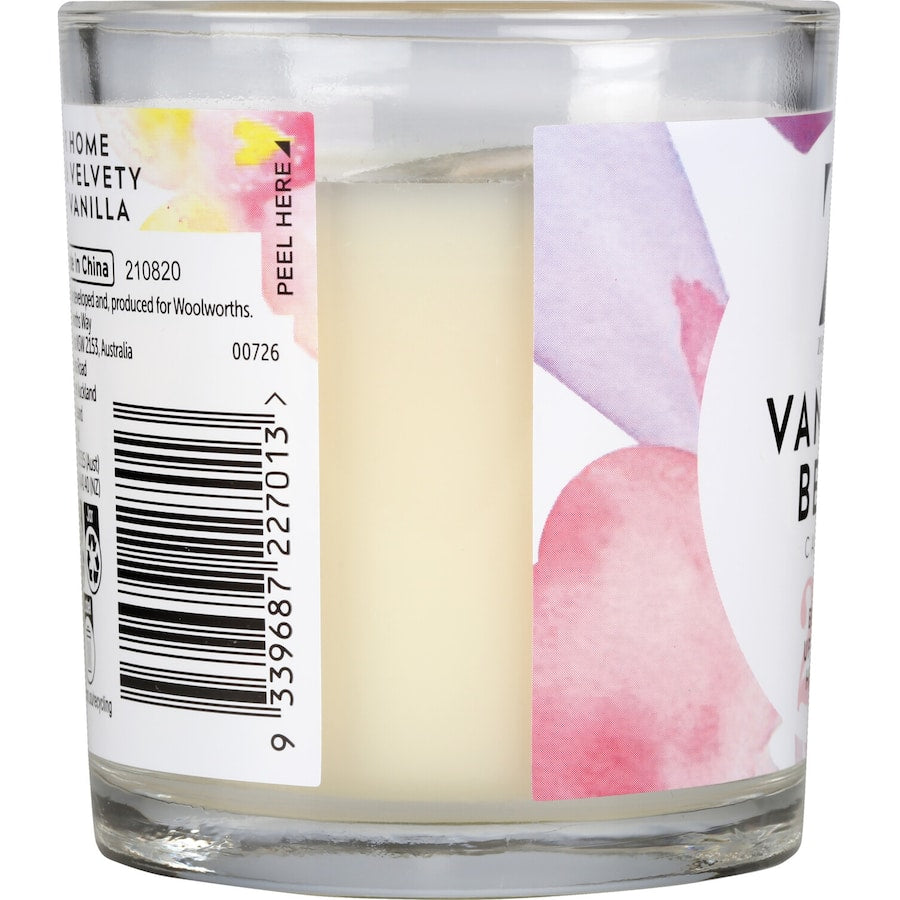 Zenzone Scented Candle in Vanilla Bean, featuring eco-friendly soy wax for a long-lasting, warm vanilla aroma.