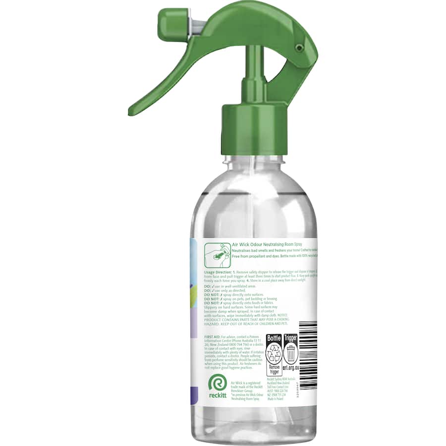 Air Wick Odour Neutralising Air Spray in Lavender & Lily of the Valley, a soothing air freshener for a fresh, inviting home.