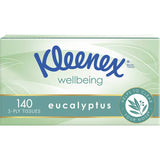 Kleenex Tissues Eucalyptus: Soft tissues infused with soothing eucalyptus for comfort during colds and allergies.