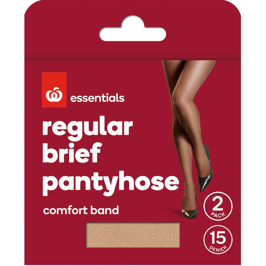 Essentials Pantyhose in 15 denier with sheer finish, reinforced toe, perfect for everyday elegance and comfort.