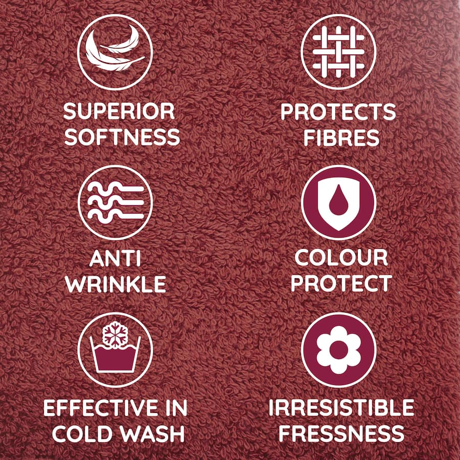 Cuddly Complete Care Fabric Conditioner Rose: 850mL softener with 8 benefits, including superior softness and fresh Wild Rose scent.