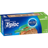 Ziploc Sandwich Bags with easy open tabs, perfect for keeping sandwiches and snacks fresh for lunches and on-the-go meals.