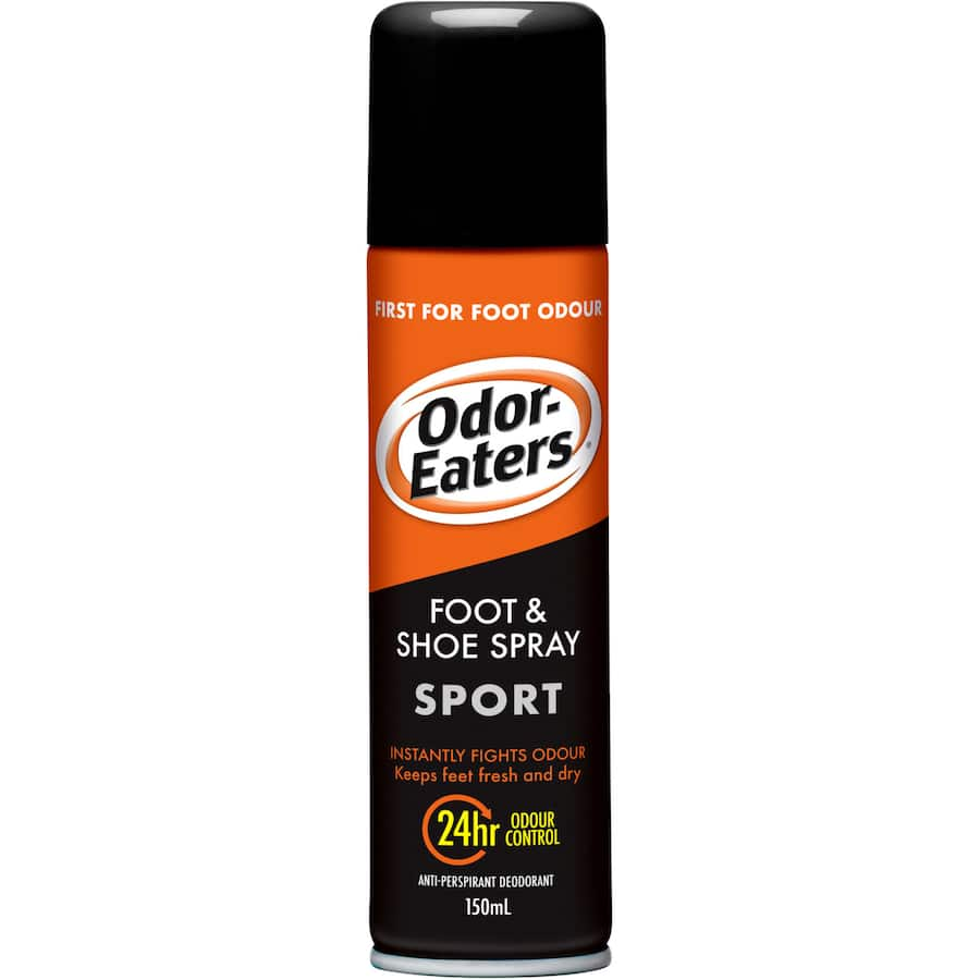 Odor Eaters Foot & Shoe Spray Sport in a 7-ounce bottle, designed to eliminate foot and shoe odors for active lifestyles.