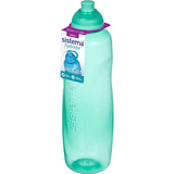 Colorful Sistema Hydrate 600ml drink bottle with easy-sip spout, ideal for active lifestyles and daily hydration.