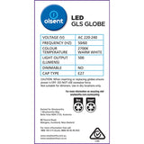 Olsent LED bulb 6W GLS screw with 500 lumens, warm white light, energy-efficient, easy to install for versatile lighting.