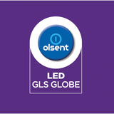 Olsent 6W LED light bulb in GLS screw design, providing 500 lumens of warm white light for energy-efficient illumination.