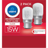 Olsent Pilot Light Bulb T28 Bayonet 15W Clear, energy-efficient with clear design for optimal brightness and easy installation.