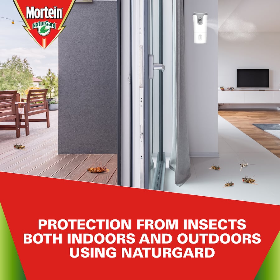Mortein Naturgard insect control system refill pack, fragrance-free, for automatic indoor/outdoor pest protection, 2x152g.