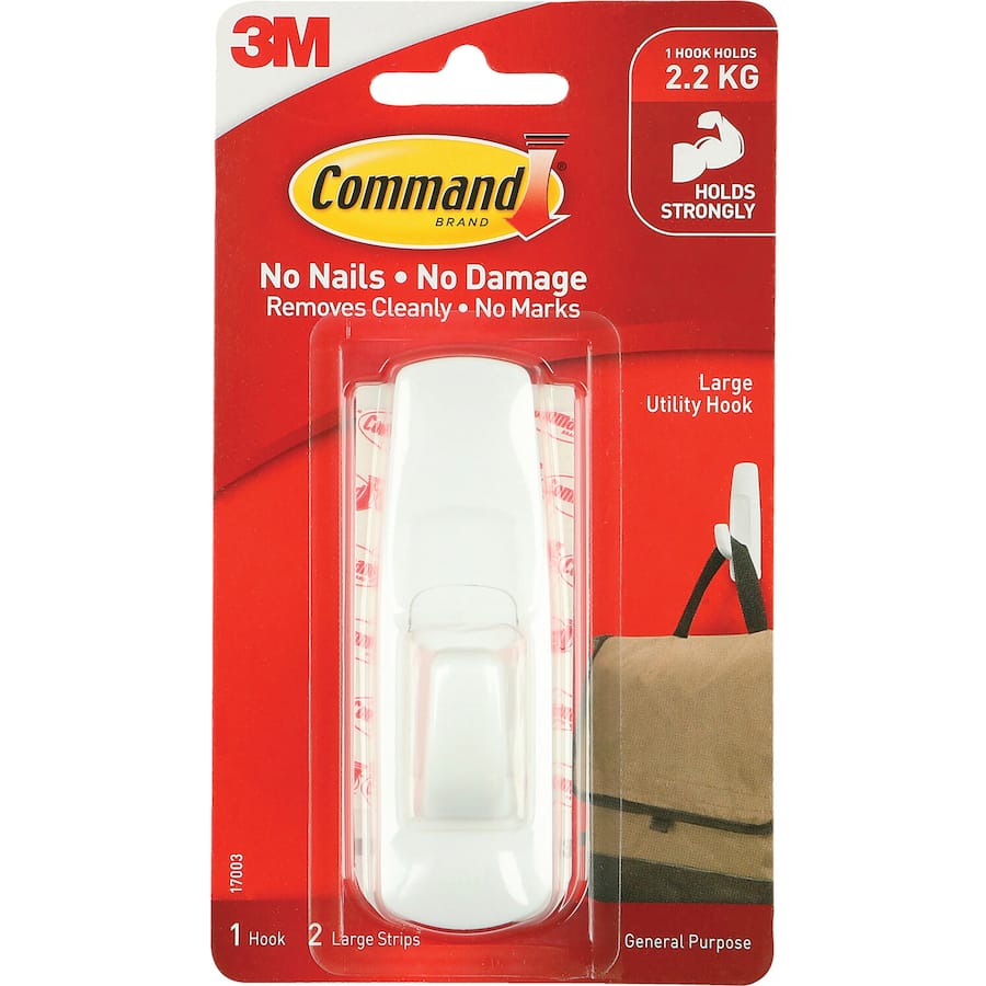 3m Command Hooks & Hangers Large Adhesive Hooks