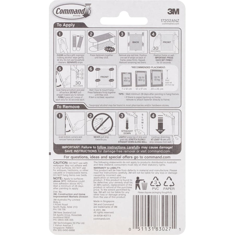 3m Command Hooks & Hangers Small Interlocking Strips