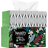 Paseo Ultra Soft Aloe Vera Facial Tissues: Luxuriously soft, 3-ply tissues infused with soothing aloe vera, eco-friendly, and stylish designs.
