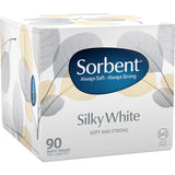 Sorbent Facial Tissues White: Soft, absorbent tissues ideal for gentle use on skin, perfect for colds and quick clean-ups.