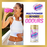 Vanish Napisan Gold powder for tough stain removal, safe for delicate fabrics, boosts cold washes for brilliant whites.