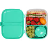 Sistema To Go Container Ribbon Lunch 1.1L with locking lid, removable compartments, and Mini Bite Pot for fresh meal storage.