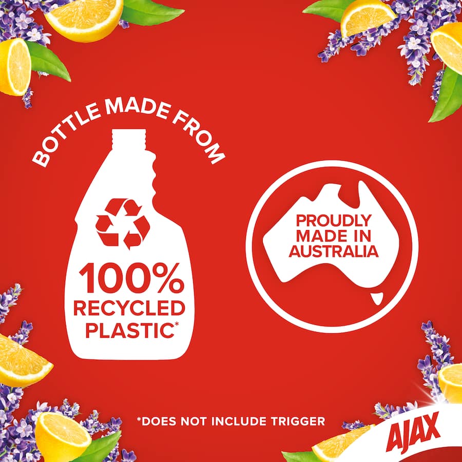 Ajax Spray N Wipe Multipurpose Cleaning Spray Antibacterial Lavender Citrus
