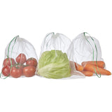 Eco-friendly Woolworths Reusable Fruit & Veg Bag, made from 80% recycled polyester, holds 5kg of fresh produce.