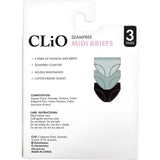 Clio Fashion Women's Underwear Midi Brief Assorted 14-16 3pack