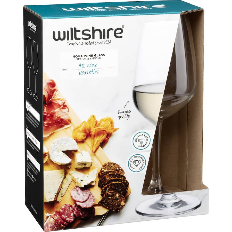 Elegant Wiltshire Nova wine glasses enhance flavors, featuring a premium glass design perfect for any occasion.