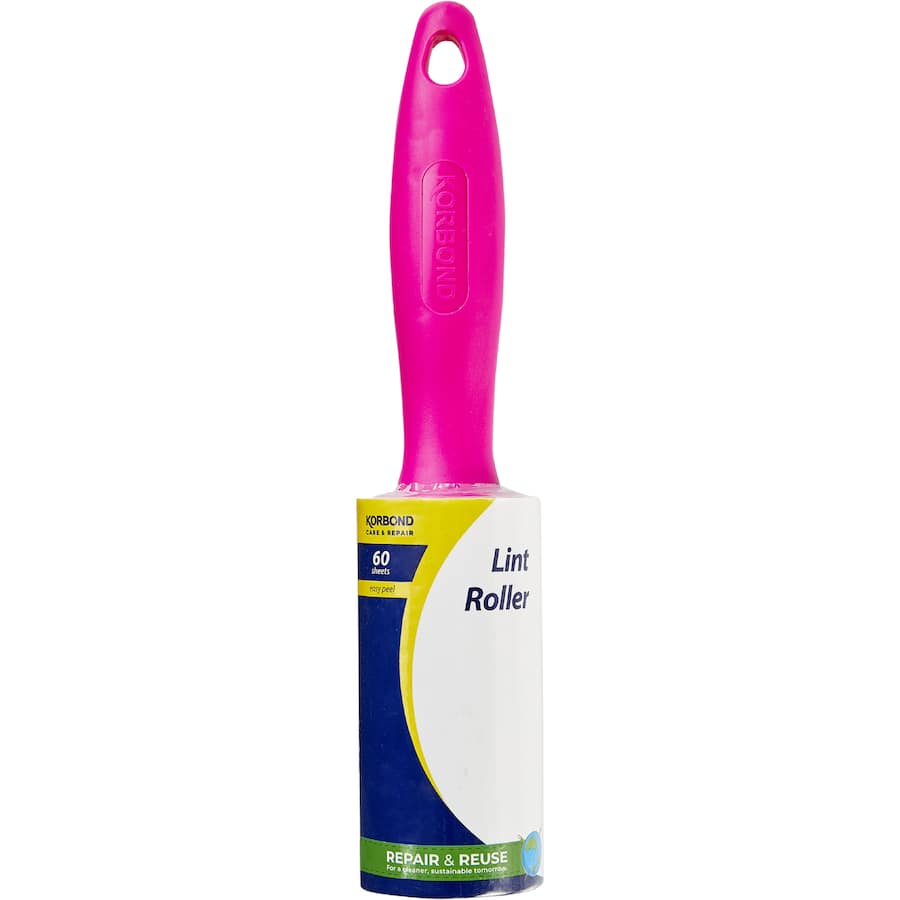 Korbond Lint Roller with strong adhesive sheets for quick removal of lint, pet hair, and dust from clothing and surfaces.