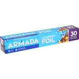 Armada Foil Heavy Duty Aluminium, 30cm x 30m, strong foil for grilling, roasting, wrapping, and easy clean-up.