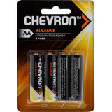 Chevron Alkaline Aa Battery Alkaline 4pack