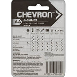 Chevron Alkaline Aa Battery Alkaline 4pack