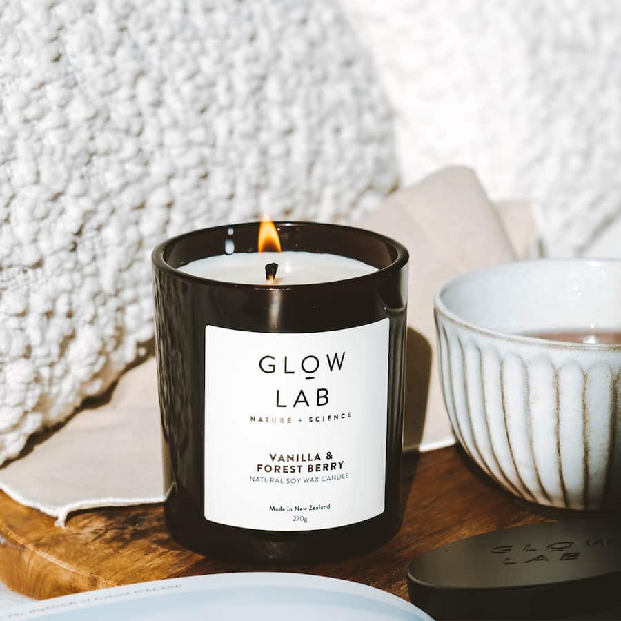 Glow Lab Scented Candle Vanilla & Forest Berry 270g