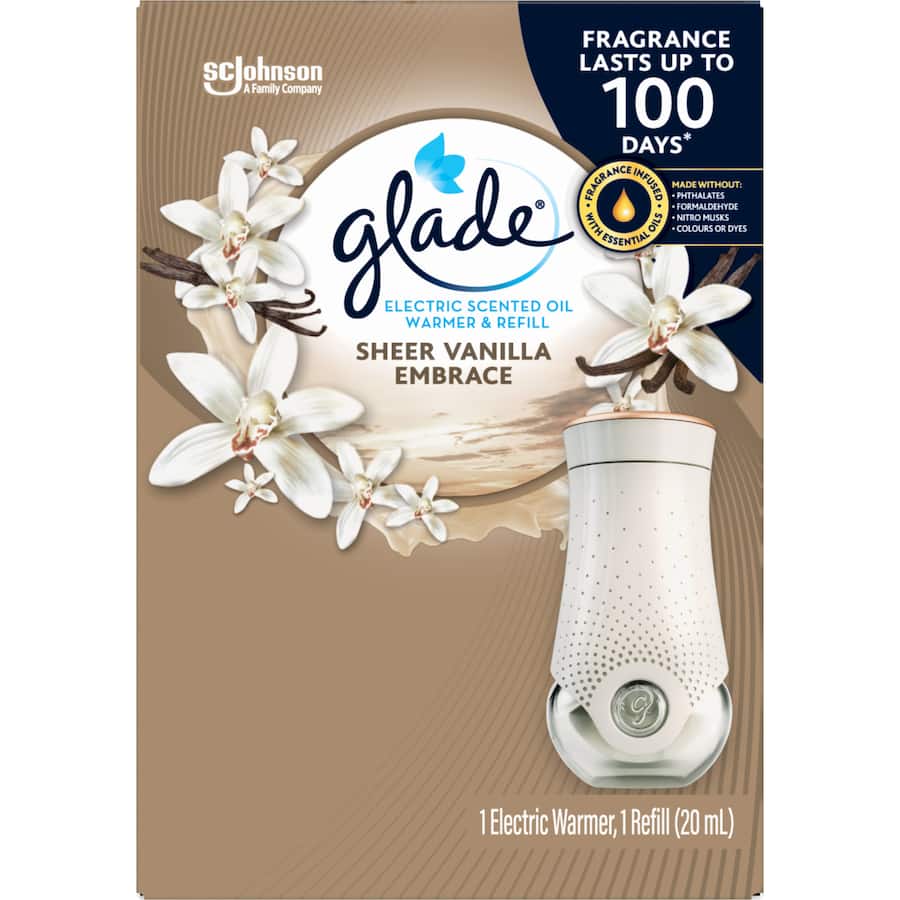 Glade Scented Oil Diffuser Sheer Vanilla Embrace Primary 20mL