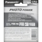 Panasonic CR2 3V camera battery, ideal for high-drain devices like cameras and security systems, ensuring reliable performance.