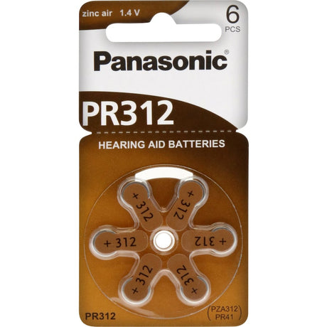 Panasonic PR41 hearing aid batteries offer up to 20% more capacity, reliable power, and comfort for optimal hearing support.