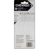 Chevron Alkaline D Batteries in a 4-pack, providing long-lasting power for radios, flashlights, and toys.