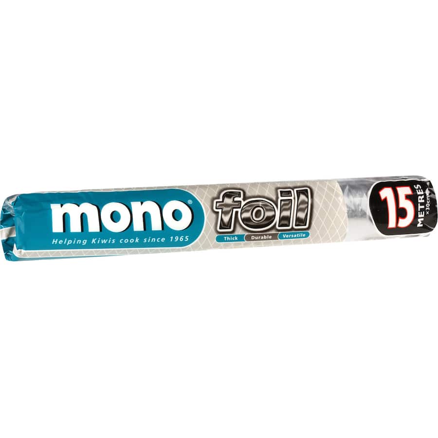Premium Mono Foil Refill for cooking, baking, and barbecue; moisture-proof, grease-proof, and heat-resistant up to 340°C.