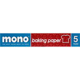 Mono Baking Paper Micro with double-sided non-stick coating, heat resistant up to 230°C, ideal for mess-free baking.