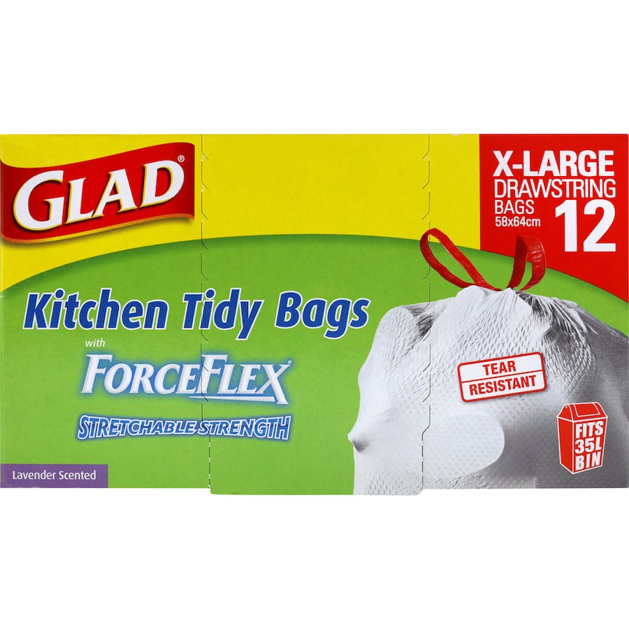 Glad Bin Liners Drawstring X-large 12pack