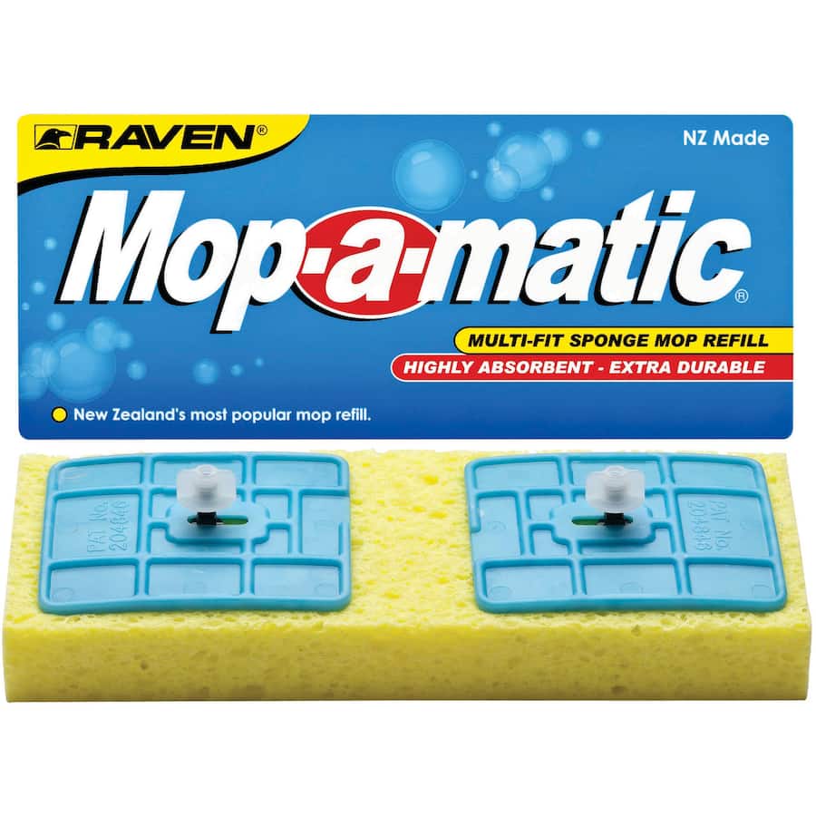 Raven Mopamatic Mop Sponges Multi Fit Refill Each