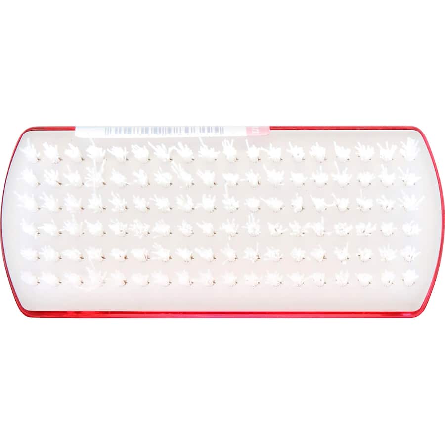 Raven Nail Brush Clearlite with ultra-soft bristles for flawless nail cleaning and polishing in a sleek, ergonomic design.