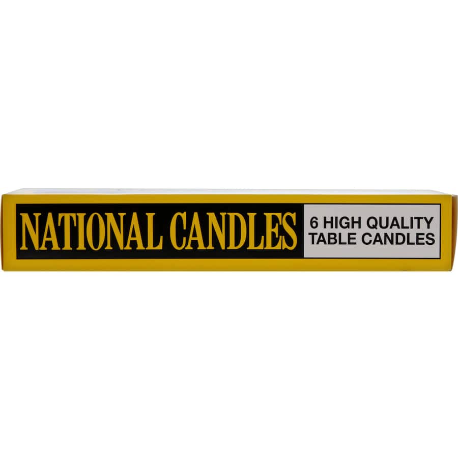 Elegant white table candles set, non-drip, 11-hour burn time, perfect for enhancing dining experiences and special occasions.