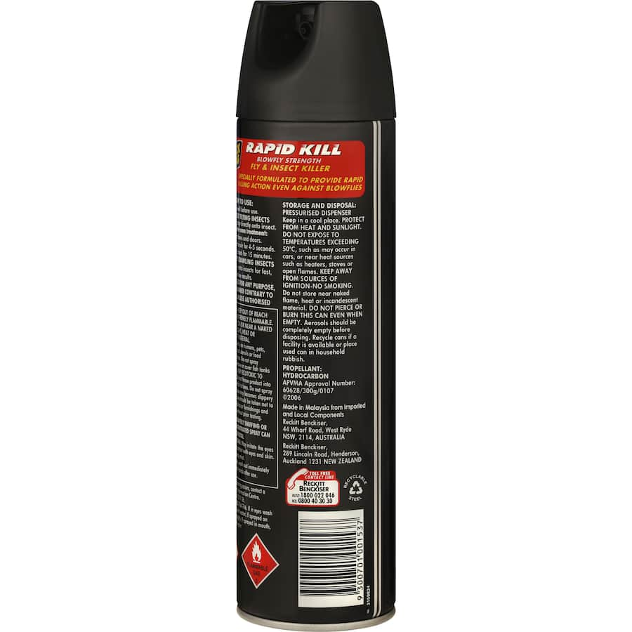 Black Flag Fly Spray Rapid Kill Value Pack for swift elimination of flying and crawling insects in home or office settings.