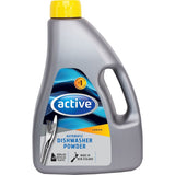 Active Dishwasher Powder Lemon in a box, perfect for sparkling clean dishes with a refreshing lemon scent and phosphate-free formula.
