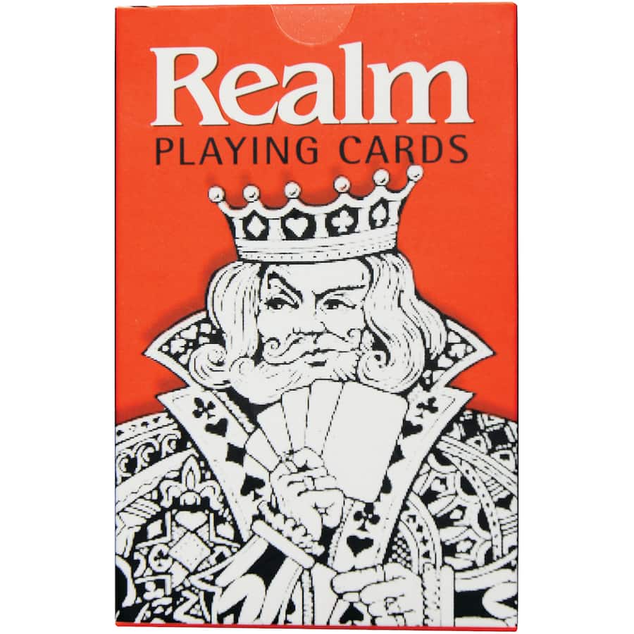 Realm Playing Cards featuring unique artwork, vibrant colors, and ideal for games and magic tricks.