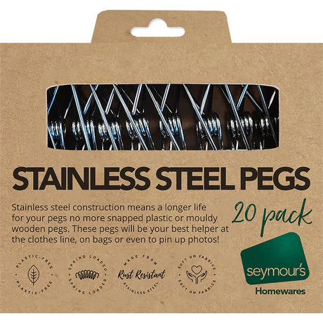 Durable stainless steel clothes pegs for secure, rust-resistant, and eco-friendly laundry drying indoors and outdoors.