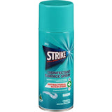 Strike Disinfectant Spray Marine Fresh in a 300g canister, kills germs and neutralizes odors with a refreshing marine scent.