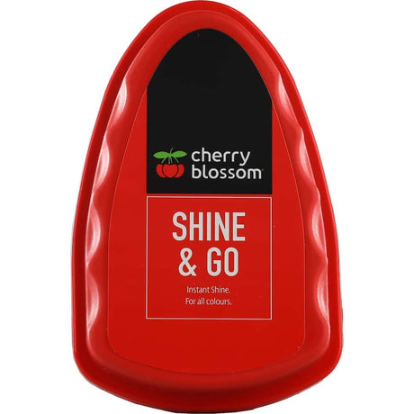 Cherry Blossom Shine & Go Shoe Polish in Neutral restores shine and protects smooth leather shoes with easy application.