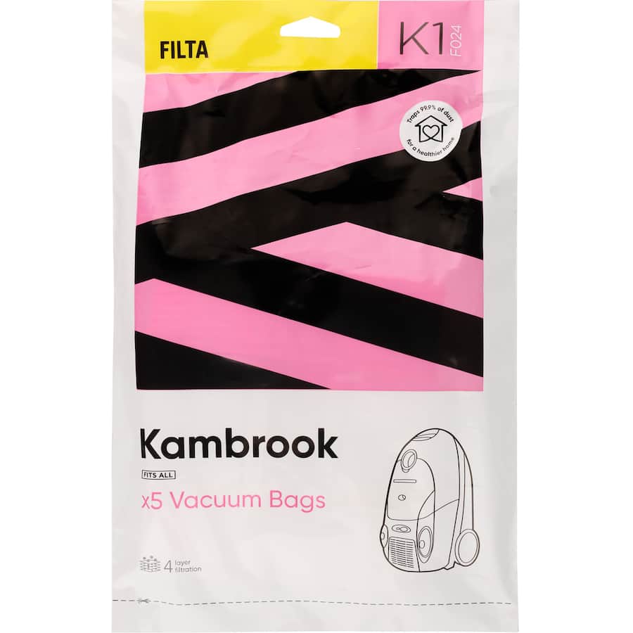Kambrook Filta Vacuum Bags  5pack