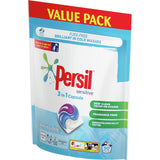 Persil Laundry Capsules 3 In 1 Sensitive Value Pack for effective laundry care with stain removal, suitable for sensitive skin.