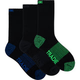 Comfortable and durable cotton crew socks for men, designed for tradesmen with reinforced heel and toe for maximum support.
