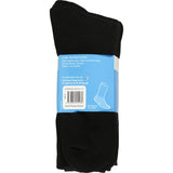 Rio Mens Socks Sport Crew Black Size 6-10 5pr